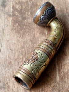 老五色铜烟袋锅