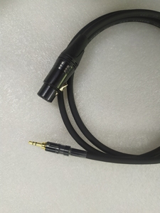 5转卡农公母音频线3.5mm转双卡侬口音箱线话筒转接头小