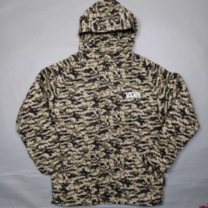 vans户外春秋连帽冲锋迷彩衣夹克上衣外套男女风衣