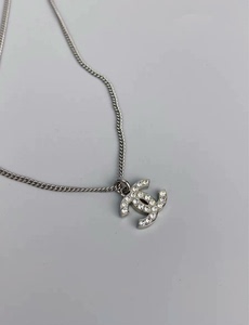 香奈儿 Chanel 双c钻石项链 泫雅同款 logo 经典