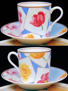 001人付款淘宝孤品日本桃山momoyama骨瓷飞鸟唯美咖啡杯 中古瓷器收藏