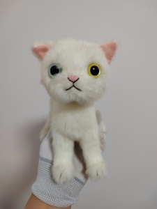 日本 cuddly猫 仿真猫咪   20多公分左右