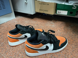 aj1 air jorden 1 low扣碎篮板 橘色