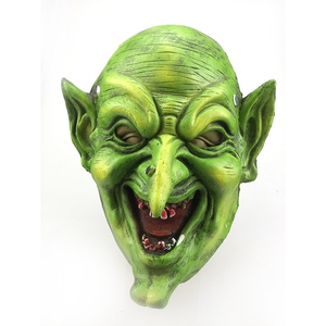 巫婆绿色哥布林面罩cosplay漫展万圣节鬼屋剧本杀面具