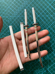 hottoys ht白幽灵武器刀一对 金属材质配件包邮