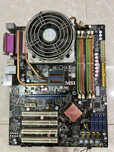 微星n1996主板,带e5200双核cpu,cpu风扇.