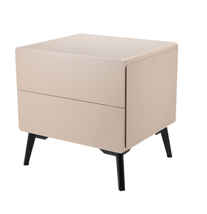 欧派烤漆床头柜,搭配慕思埃菲尔皮床使用