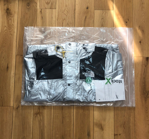 supreme tnf 18ss 银角大王 金属亮面 冲锋衣