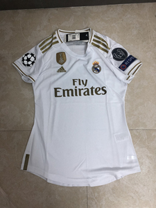 1920皇马主场 球迷版白色女款 全新 足球服球衣 xl