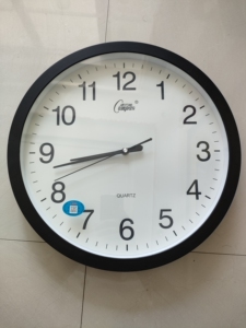 全新康巴丝石英钟,15英寸,约39cm,简约挂钟,纯静无噪音