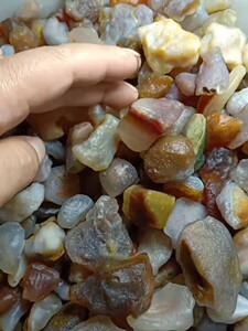阿拉善玛瑙原石天然戈壁奇石!彩糖心原石可雕刻手串吊坠鱼缸料