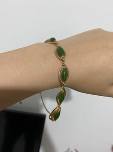 维托利亚 翡翠 水滴手链