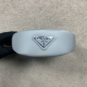 prada 普拉达 蓝色三角标发箍