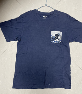 000人付款淘宝【付邮送】优衣库联名422127 北斋蓝t恤tb0140248794