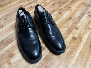clacke/其乐大帝 黑色牛皮系带商务男鞋,专柜正品,41