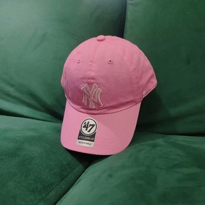 25包邮 全新 纽约扬基 女款粉色棒球帽 适合成人54-58