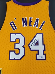 奥尼尔签名球衣,夺冠复古球衣,nba官方证书fanatics