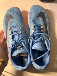 耐克air zoom streak lt4 蓝红 跑步鞋