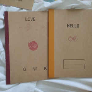 急出无印良品细条格本子四个