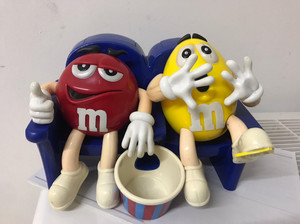 mm豆快到碗里来吃豆机 m豆红黄豆老玩具摆件 巧克力豆小人童