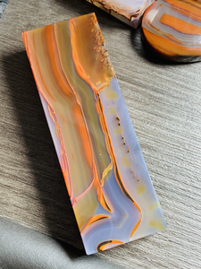 精品法库战国红玛瑙印章 镇尺 高冰艳红色 有刺景意境风景 侧