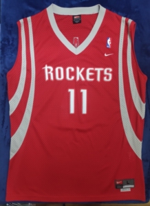 姚明马赛克队红客刺绣sw球衣