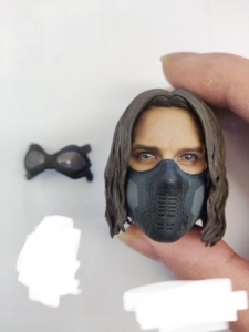 hottoys ht冬兵1.0面罩头雕 美国队长2之冬日战士