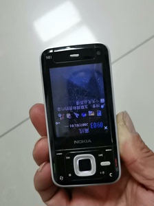 诺基亚n81经典滑盖手机，n系列经典手机，成色如图所示，借电