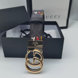 真皮gucci古驰男女士通用细腰带,全新带专柜礼盒包装,3㎝