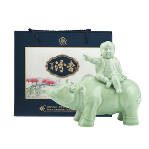 牧童骑牛酒杏花村