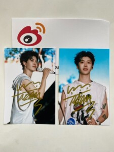 范丞丞亲笔签名照 范丞丞签名照片 送朋友同学生日礼物 应援周