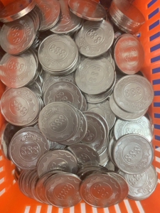 888游戏币代币摇摇车硬币大型游戏机币夹娃娃机通用代币定制做