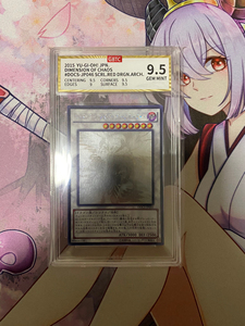 游戏王 日版hr红莲魔龙·右红痕,老版hr,公博9.5分,面