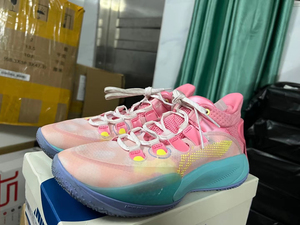 李宁 音速9 盐粉色/竺葵粉41码 下地不超五次 无瑕疵 包