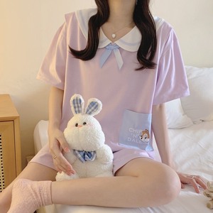 产后短袖月子服夏季薄款喂奶哺乳外出孕妇套装#妈妈产前产后用品