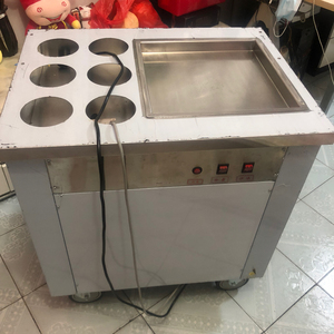 乐创商用夜市摆摊炒酸奶机炒冰机炒冰粥机单锅单压升级版cbjf