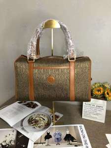 【a-95新 gucci金线刺绣限量波士顿手提包 小黑屋中古vtg