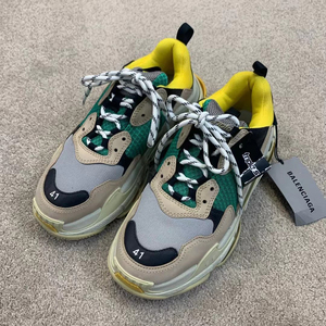 巴黎世家老爹鞋黄绿