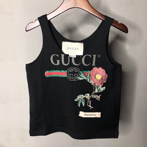 gucci儿童背心 刺绣花朵baby背心