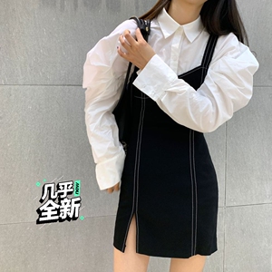 嘴上一颗智淘宝zhoumi 全新 红色衬衫 韩国女装 女版上衣 衬衣0人