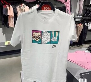 运动健身服饰卡通耐克情侣纯棉短袖2件55元