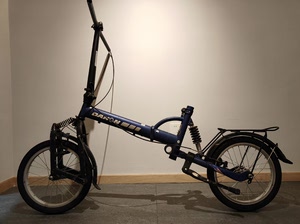 大行大字版折叠自行车ts510,16寸软尾双避震.