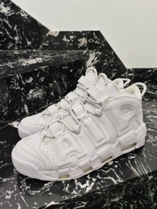 5码48.5码us14耐克篮球鞋 大air纯白皮蓬