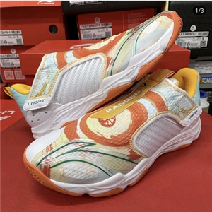 李宁 变色龙 vlite 羽毛球鞋 白色/浅蓝/中黄