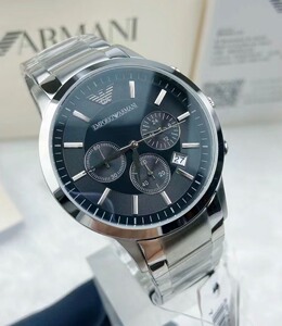 闲置转让全新正品阿玛尼ar2434男士黑钢石英手表,手慢无