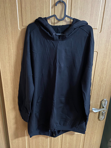 amass阿玛施婴儿棉前短后长薄款加绒连帽卫衣,2码,99新