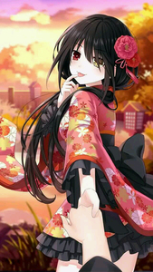 时崎狂三和服cos,穿过一次九九新