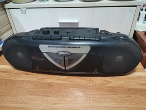 philips飞利浦aw7160老式双卡录音机,使用正常.