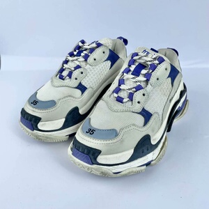 35码 blcg/巴黎世家 triples 紫灰色老爹鞋 9