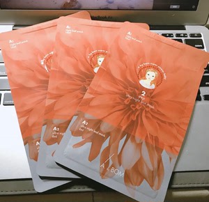 韩国abybom超能婴儿金盏花睡眠免洗面膜5片装